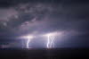 Gewitter berm Meer